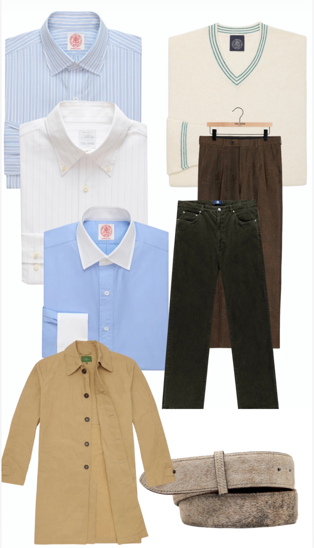 Men's lookbook shirting and outerwear